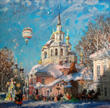 Картины Бориса Студенцова и работы его учеников объединил на выставке Великоустюгский музей